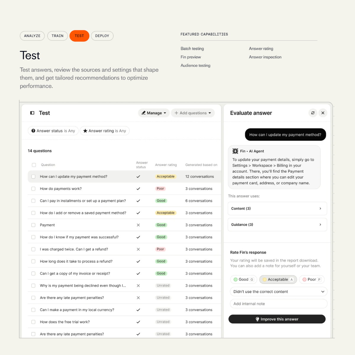 Fin Capabilities - test